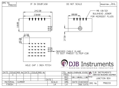 Junction box example drawing Junction box example drawing